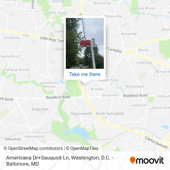 Americana Dr+Sauquoit Ln map