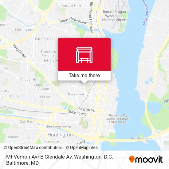 Mt Vernon Av+E Glendale Av map