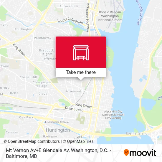 Mt Vernon Av+E Glendale Av map