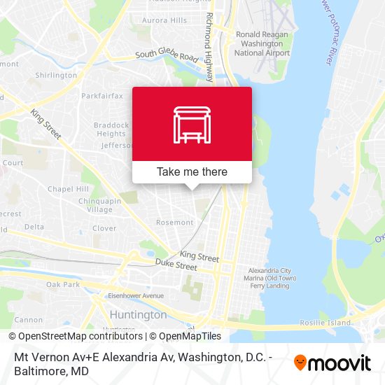 Mapa de Mt Vernon Av+E Alexandria Av