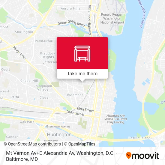 Mt Vernon Av+E Alexandria Av map