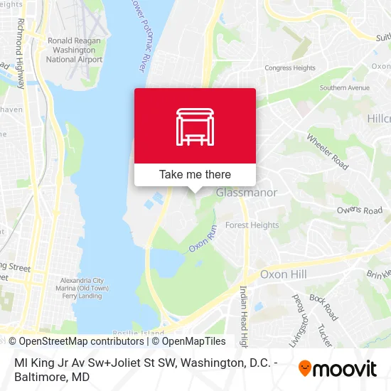 Ml King Jr Av Sw+Joliet St SW map