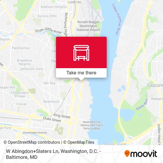 W Abingdon+Slaters Ln map