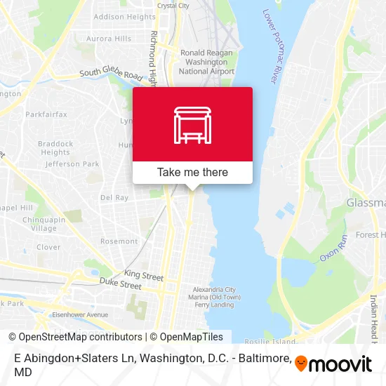 E Abingdon+Slaters Ln map