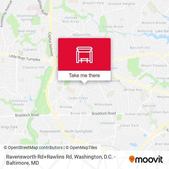 Ravensworth Rd+Rawlins Rd map