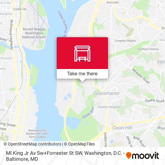 Mapa de Ml King Jr Av Sw+Forrester St SW