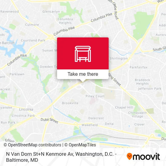 N Van Dorn St+N Kenmore Av map