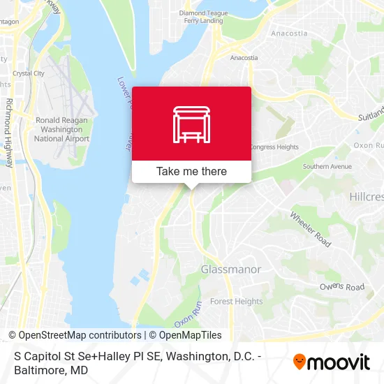 S Capitol St Se+Halley Pl SE map