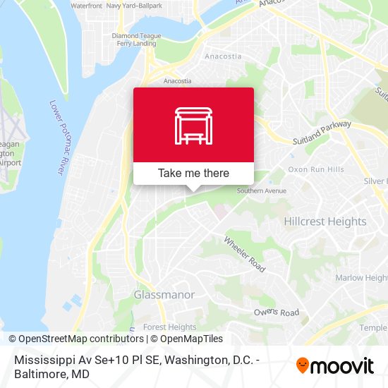Mapa de Mississippi Av Se+10 Pl SE