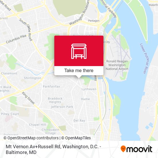 Mt Vernon Av+Russell Rd map