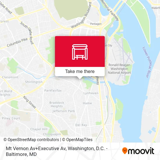 Mt Vernon Av+Executive Av map