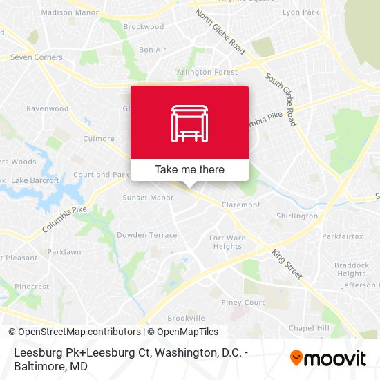 Mapa de Leesburg Pk+Leesburg Ct