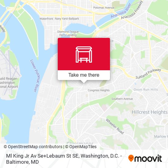 Ml King Jr Av Se+Lebaum St SE map