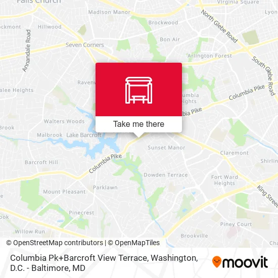 Mapa de Columbia Pk+Barcroft View Terrace