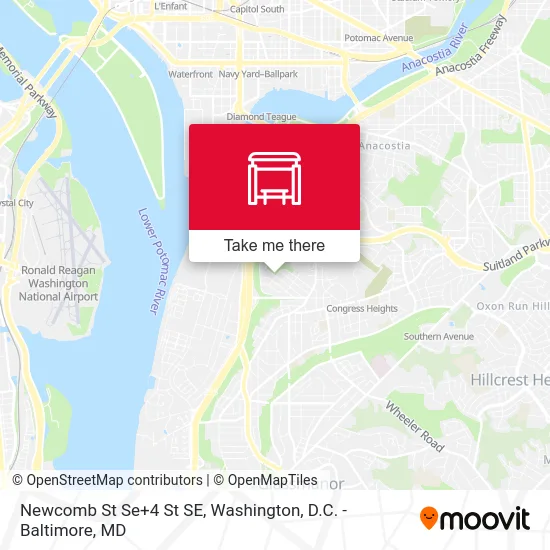 Newcomb St Se+4 St SE map