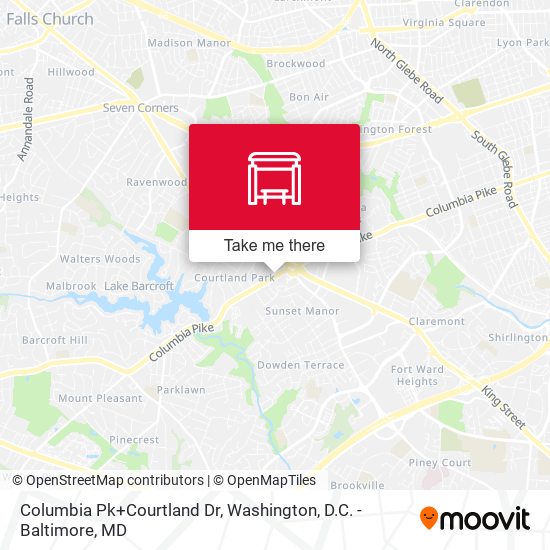 Mapa de Columbia Pk+Courtland Dr