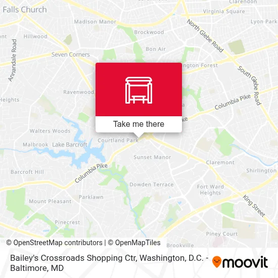 Bailey's Crossroads Shopping Ctr map