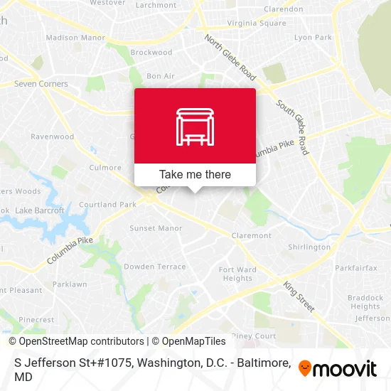 S Jefferson St+#1075 map