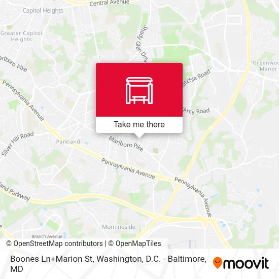 Boones Ln+Marion St map