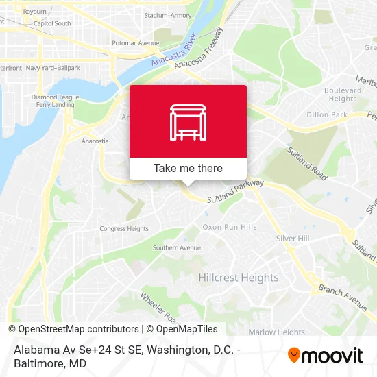 Alabama Av Se+24 St SE map