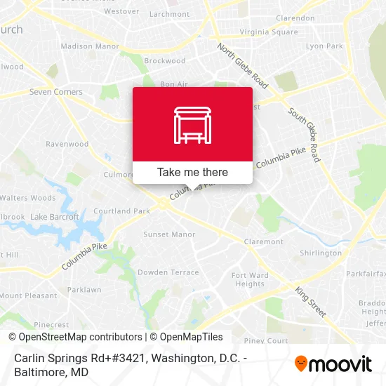 Carlin Springs Rd+#3421 map