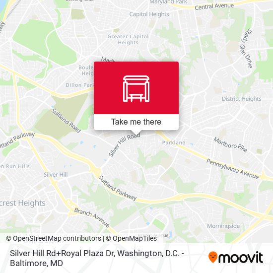Silver Hill Rd+Royal Plaza Dr map