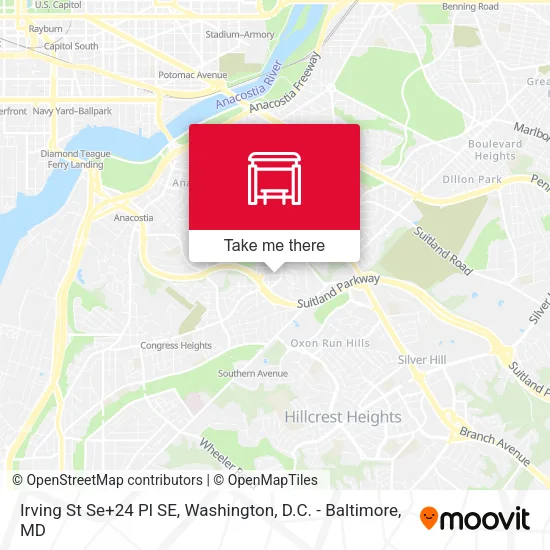 Irving St Se+24 Pl SE map