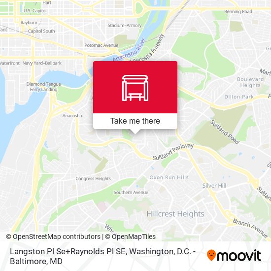 Langston Pl Se+Raynolds Pl SE map