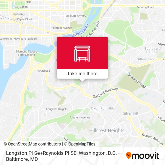 Langston Pl Se+Raynolds Pl SE map