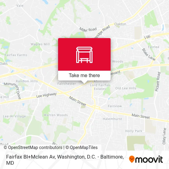 Fairfax Bl+Mclean Av map