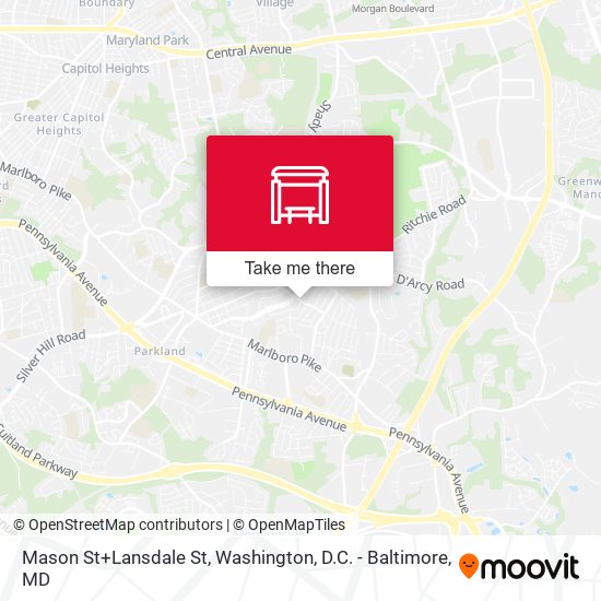 Mapa de Mason St+Lansdale St