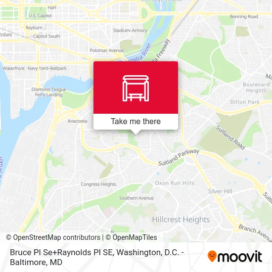 Bruce Pl Se+Raynolds Pl SE map