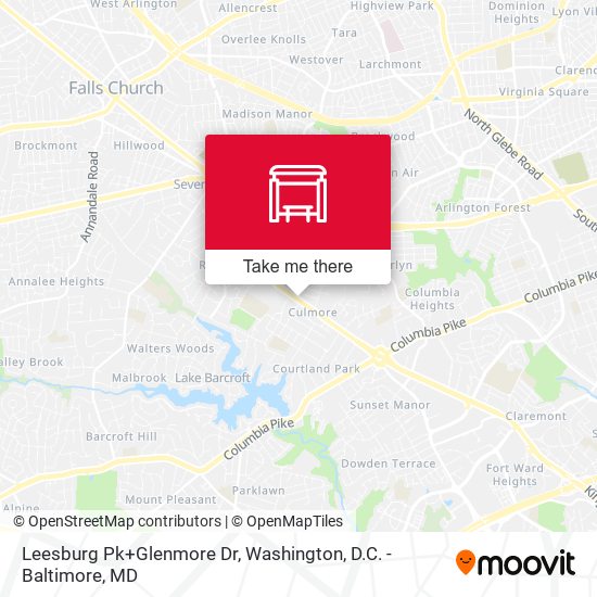 Mapa de Leesburg Pk+Glenmore Dr