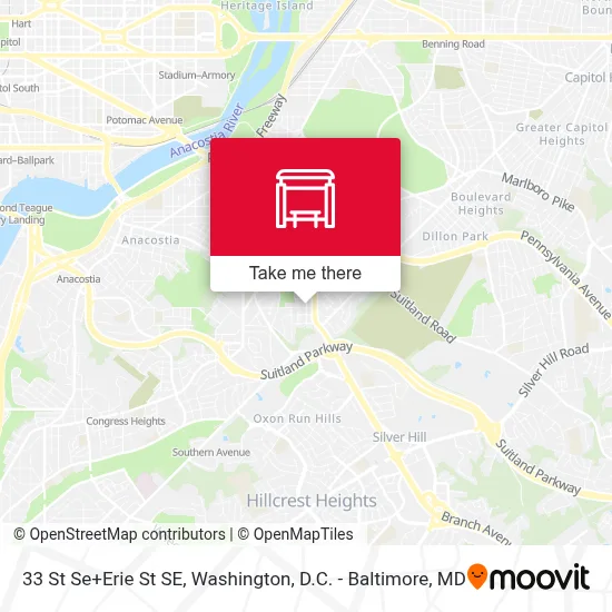 33 St Se+Erie St SE map