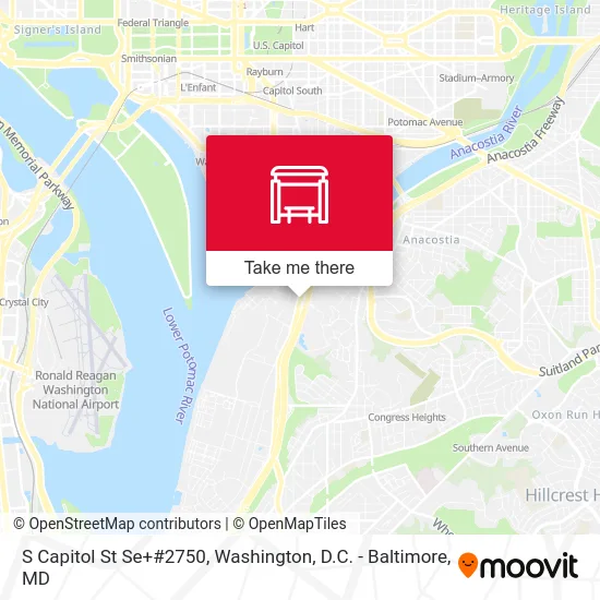 S Capitol St Se+#2750 map