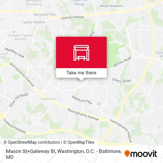 Mason St+Gateway Bl map