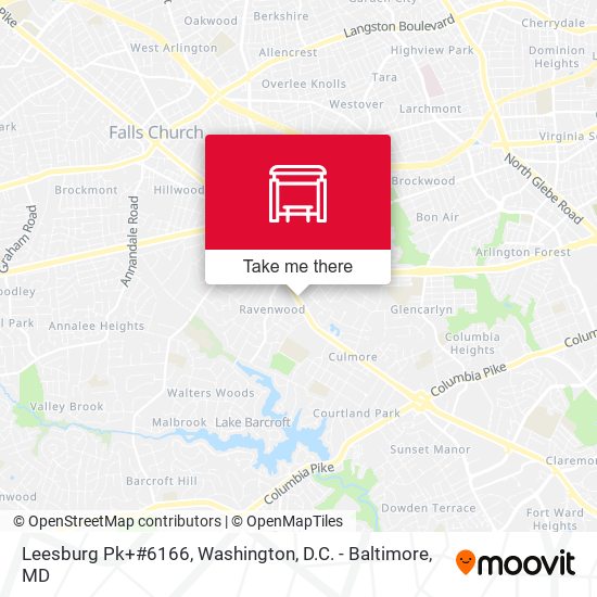 Leesburg Pk+#6166 map