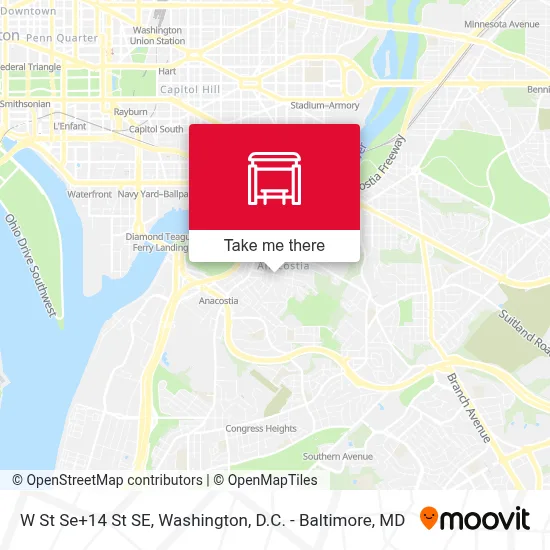 W St Se+14 St SE map