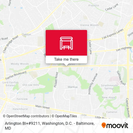 Arlington Bl+#9211 map