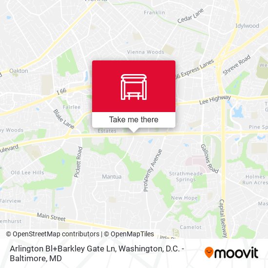 Mapa de Arlington Bl+Barkley Gate Ln