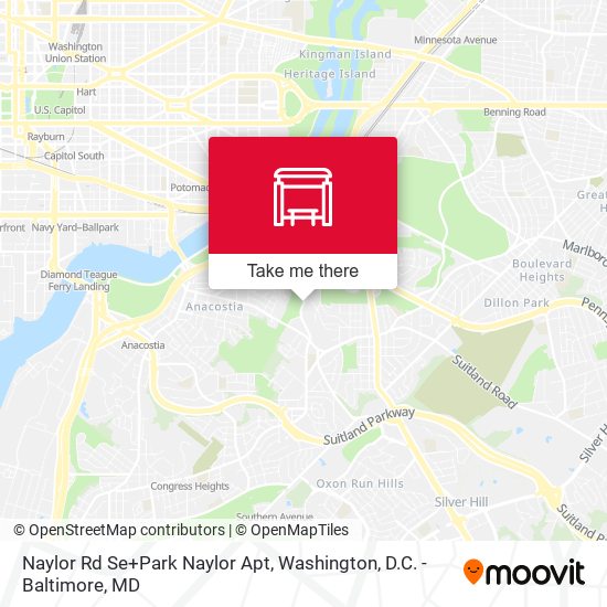 Naylor Rd Se+Park Naylor Apt map