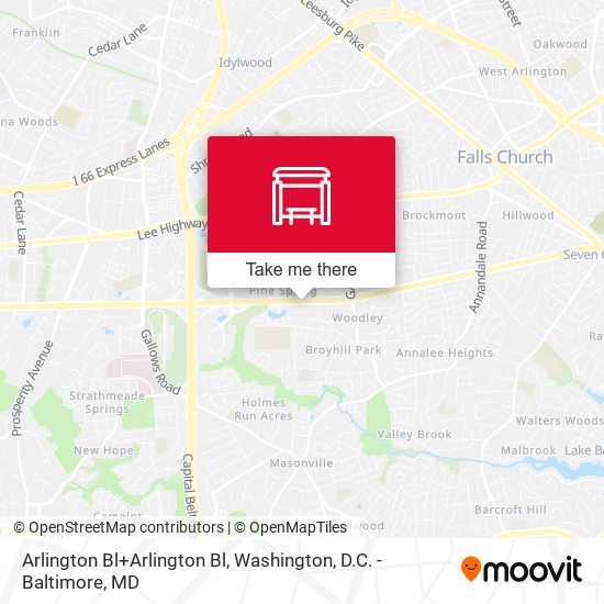 Arlington Bl+Arlington Bl map