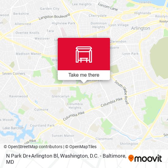 Mapa de N Park Dr+Arlington Bl