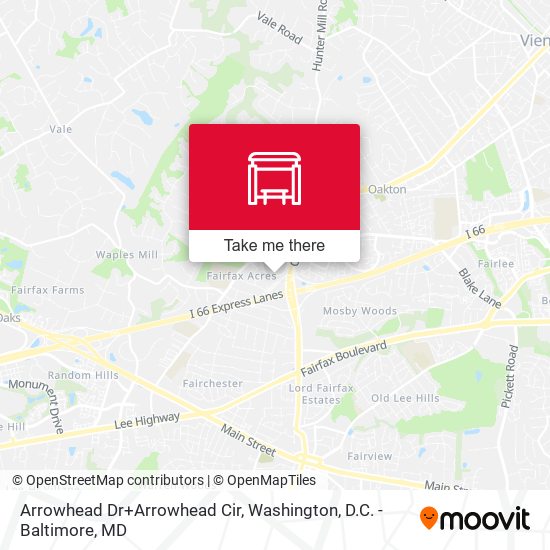 Arrowhead Dr+Arrowhead Cir map