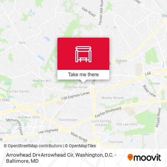 Mapa de Arrowhead Dr+Arrowhead Cir