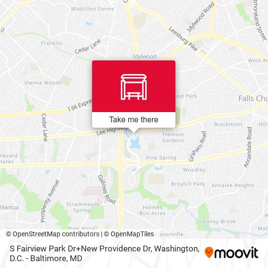 S Fairview Park Dr+New Providence Dr map