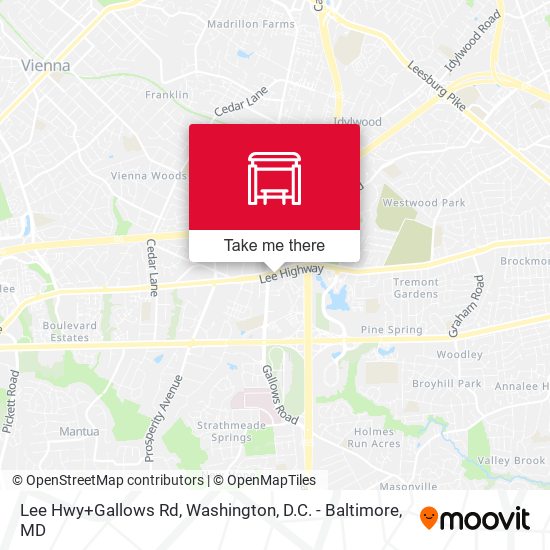 Lee Hwy+Gallows Rd map