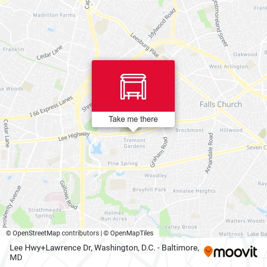 Mapa de Lee Hwy+Lawrence Dr