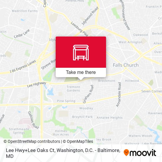 Lee Hwy+Lee Oaks Ct map