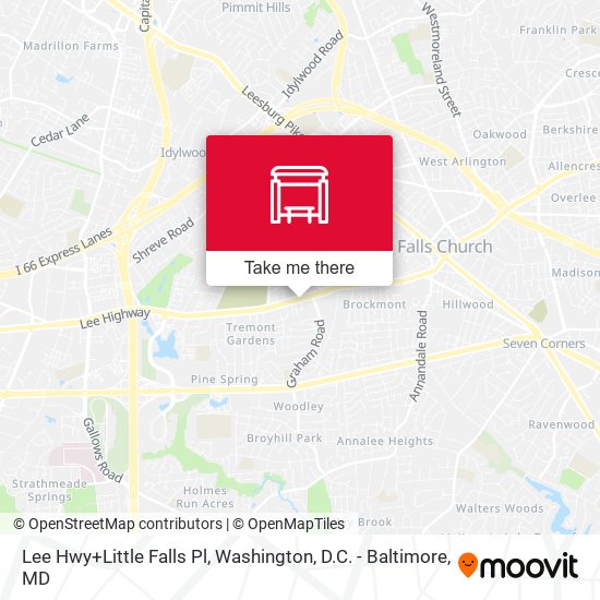 Mapa de Lee Hwy+Little Falls Pl
